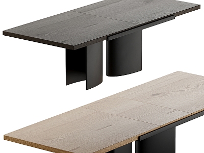 Table Solid Wood Dining Table Silo by Luma 3d model