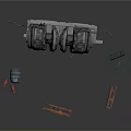 Industrial Mechanical Components With Large Gear Assembly And Small Parts