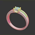 Elegant Silver Jewelry Ring With Diamond Center Stone And Side Diamonds