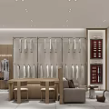 Men's Custom Clothing Store Front With Window Display Mannequins In Suits