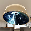 Tianjin Bank Front Reception Desk With Curved Wooden Design And Marble Walls In Spacious Lobby