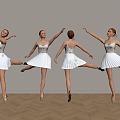 Figure female dance dance 3d model