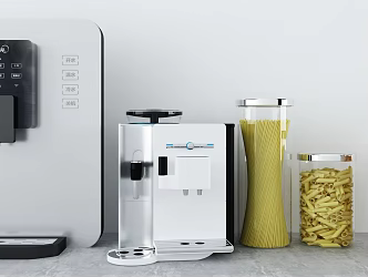 Modern water dispenser kitchen seasoning supplies 3d model