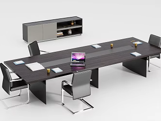 Modern Office Conference Table 3d model