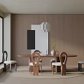 Modern dining table 3d model