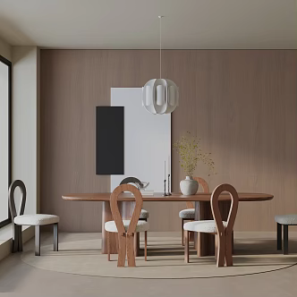 Modern dining table 3d model