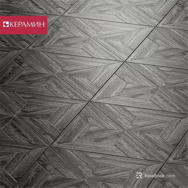 Artistic Wooden Decorative Components Featuring Geometric Pattern Layout For Floor Decoration 3d model 