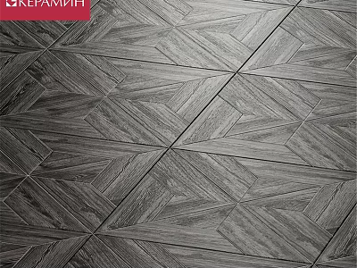 Artistic Wooden Decorative Components Featuring Geometric Pattern Layout For Floor Decoration 3d model