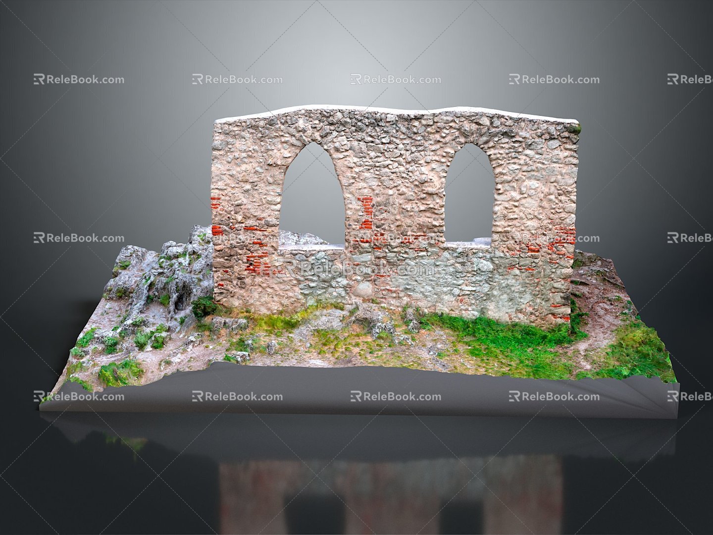 Monuments Sites Sites Sites Ruins Castle Fortress Ancient Castle Ancient Ruins Realistic 3d model