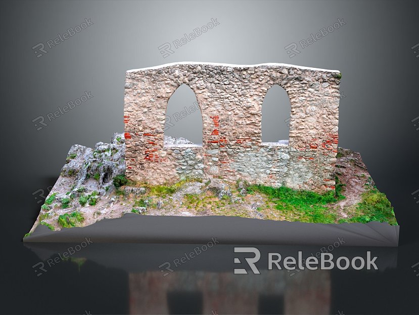 Monuments Sites Sites Sites Ruins Castle Fortress Ancient Castle Ancient Ruins Realistic model