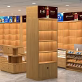 Efficient Retail Store Interior Layout With Shelves And Display Racks In Bird's Eye View Planning