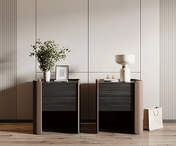 Modern bedside table 3d model