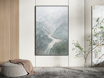 modern decorative painting 3d model