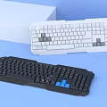 Stylish Modern Computer Keyboards in Black and White Color Designs