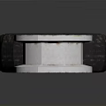 Automotive Car Parts with Worn Black Tires and Silver Wheel Rims