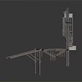 Heavy Duty Industrial Cutting Equipment With Metal Frame Platform And Mechanical Arm
