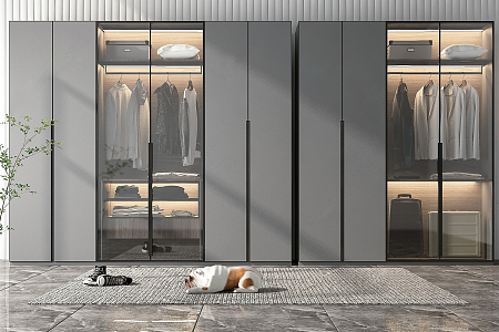 Modern wardrobe 3d model