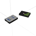 Internal And External Computer Hard Drive Storage Components For Desktop PC 3d model