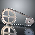Heavy Duty Metal Commercial Equipment Featuring Gear Chain And Mechanical Components
