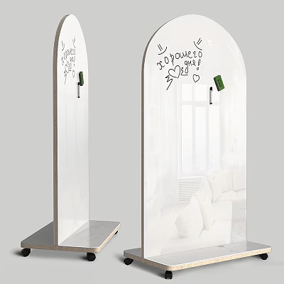 Mirror Accent Musical Instruments And Art Supplies Display Stand For Home 3d model