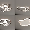 Modern Ceiling Lamp Ceiling Lamp Round Ceiling Lamp Square Ceiling Lamp Bedroom Living Room Children's Room Simple Ceiling Lamp 3d model