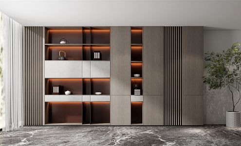 Modern Bookcase Simple Bookcase 3d model