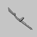 Flintlock submachine gun 3d model