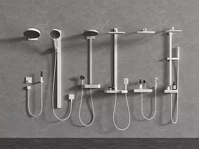 Shower Thermostat Shower Embedded Shower Switch Shower 3d model