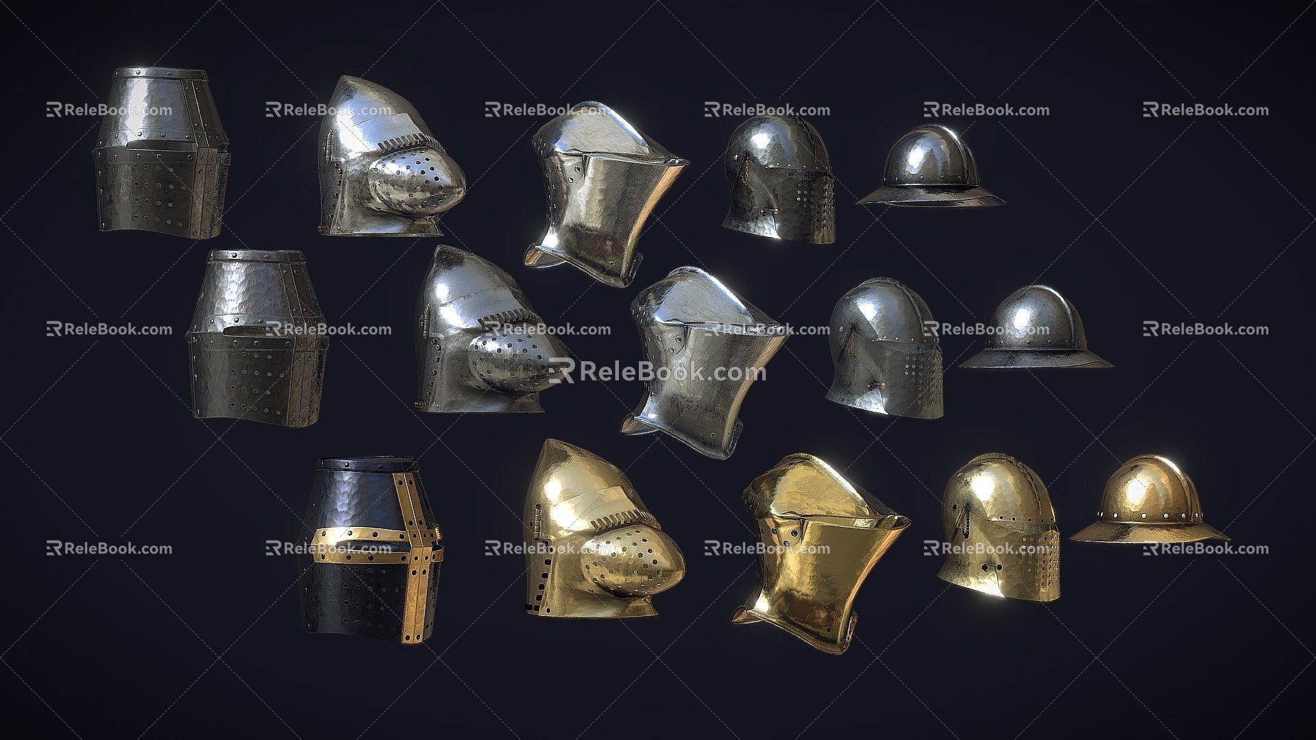 Medieval helmet 3d model