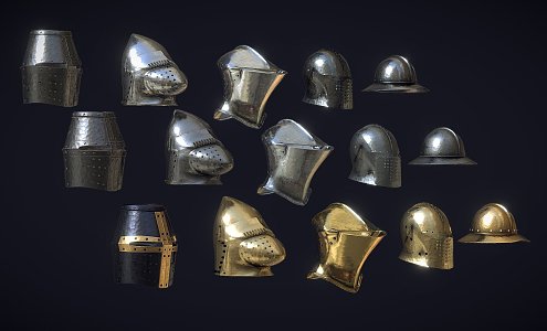 Medieval helmet 3d model