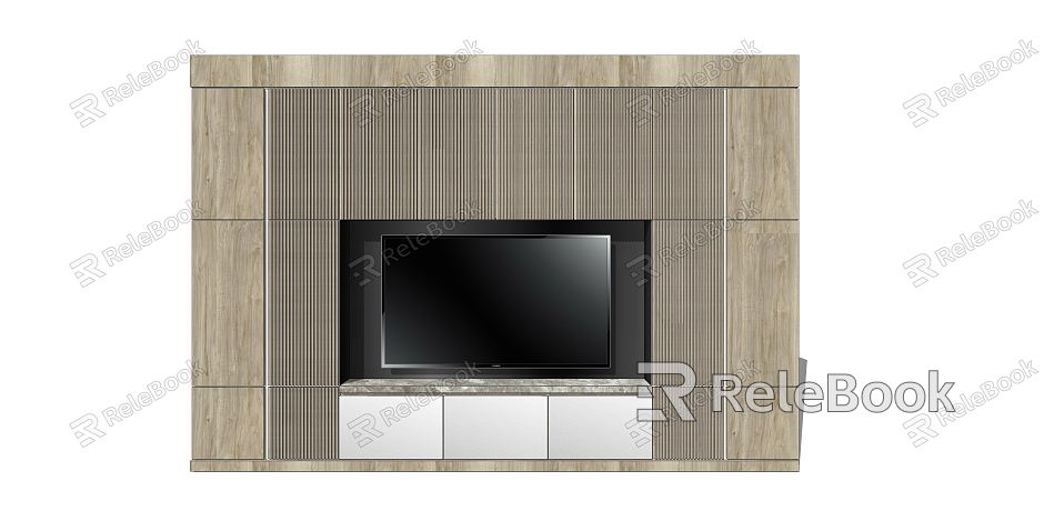 Modern TV Background Cabinet model