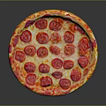 Delicious Round Pizza With Fresh Tomato Toppings Melted Cheese And Golden Crust