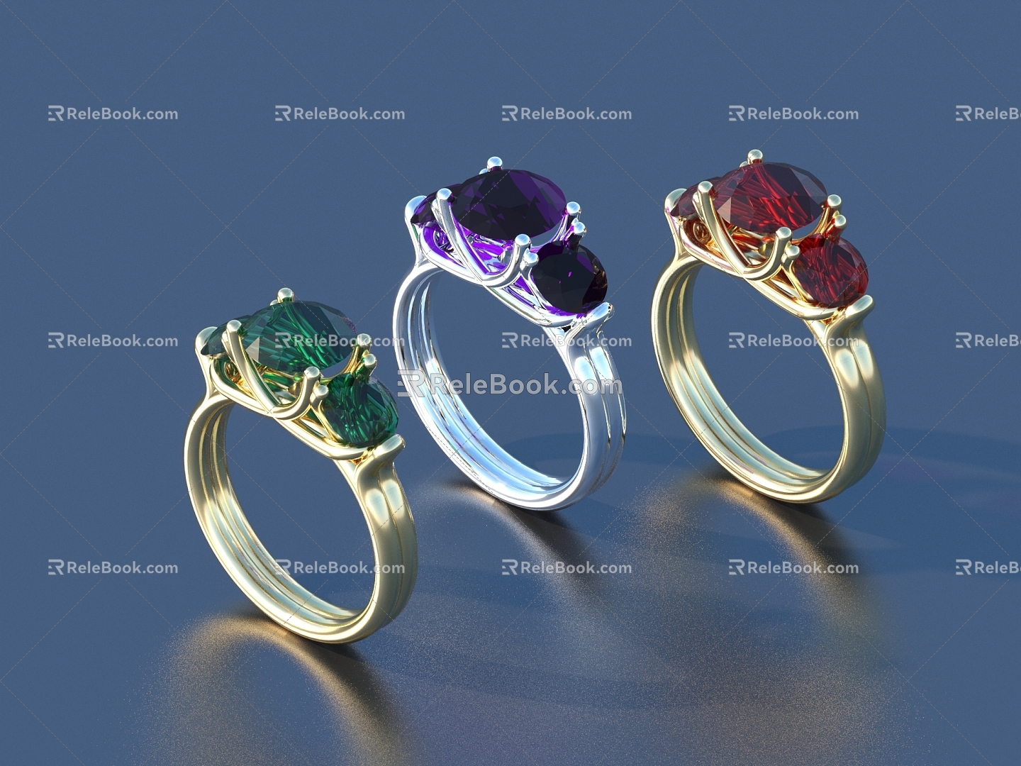 Ring Diamond Ring Gem Ring 3d model