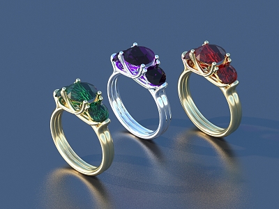 Ring Diamond Ring Gem Ring 3d model