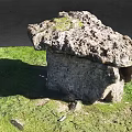 Ancient Stone Structure With Large Capstone Square Base On Green Grassland Natural Texture 3d model