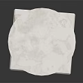 White Marble Decorative Column with Pedestal Base and Classic Architectural Details
