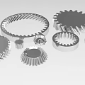 Industrial Equipment Precision Metal Gear Components In Various Sizes For Machinery
