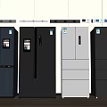 Modern refrigerator 3d model