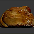 Delicious Homemade Baked Bread With Golden Crust Sesame Seeds Twisted Shape And Soft Fluffy Texture