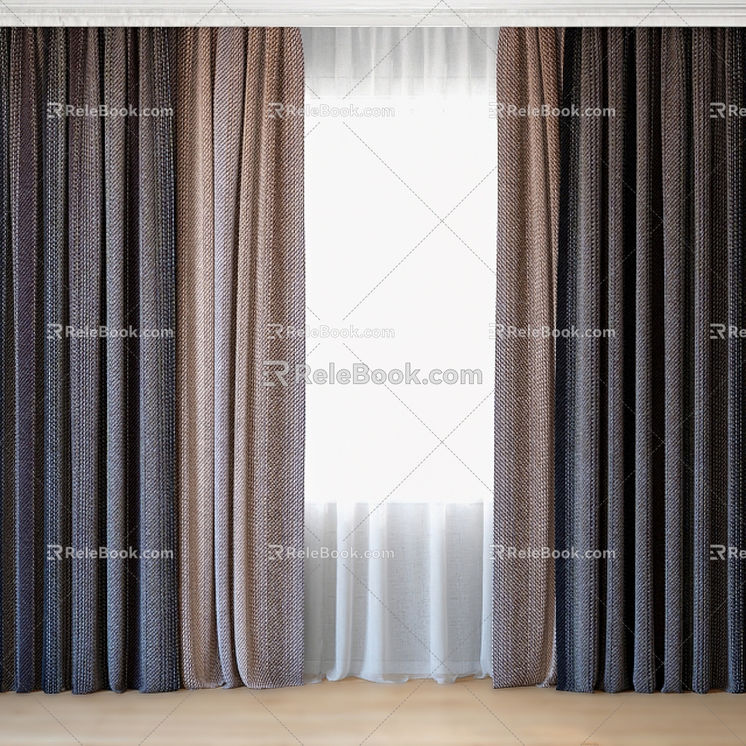 curtain gauze curtain model