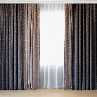 curtain gauze curtain 3d model