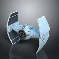 Highly Detailed TIE Fighter 3D Model Showcasing Cosmic Spacecraft Design And Structure