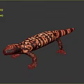 Lizard Anime Lizard Cartoon Lizard Reptile Cold Blooded Animal Reptile 3d model