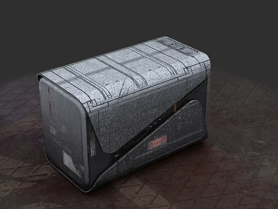 Sci-Fi Military Crate Container Heavy Duty Outdoor Weapon Equipment Storage 3d model