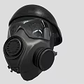 Professional Firefighting Gas Mask Featuring Protective Helmet And Safety Goggles