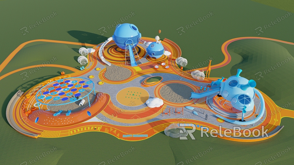 Modern children's play area model