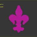 Carved Fleur de Lis Ornament With Intricate Floral And Leaf Designs