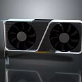 Graphics Card With Dual Fans Carbon Fiber Design And Metal Frame