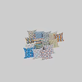 Colorful Geometric Pattern Throw Pillows with Vibrant Designs for Home Decor