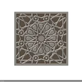 Square Wall Decor With Intricate Geometric Cutout Design Featuring Radiant Center Pattern 3d model